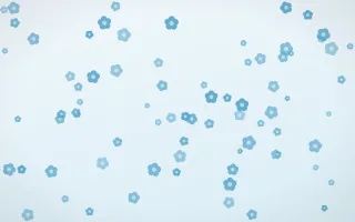 Arctic Frost Blooms III — light blue and white floral background, variation III