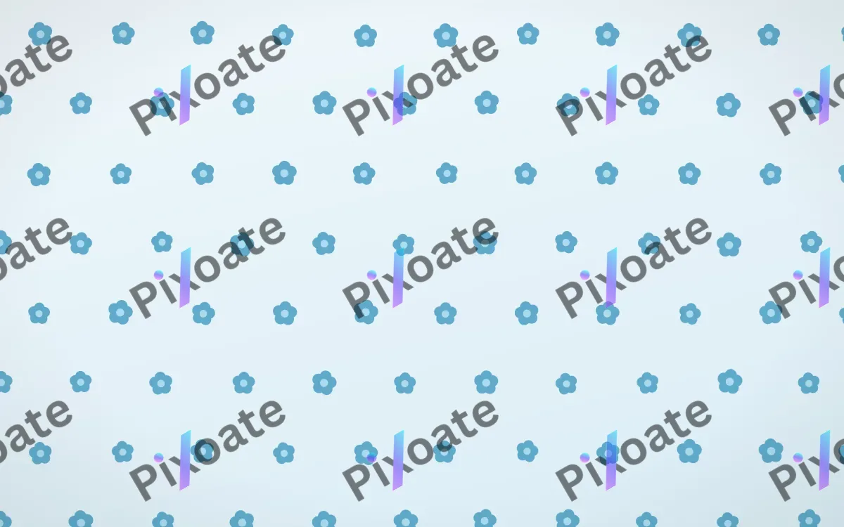 Arctic Frost Blooms Tiled — light blue and white floral background