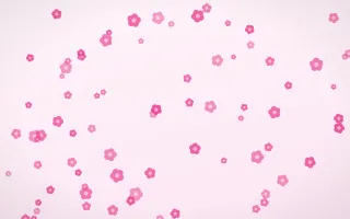 Blush Blooms III — light pink and white floral background, variation III