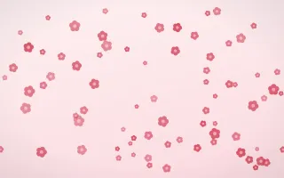 Cherry Soda Blooms III — light red and white floral background, variation III
