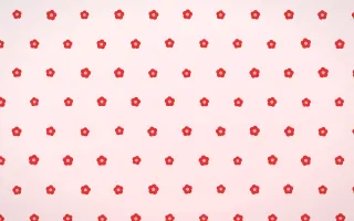 Crimson Blooms — light red and white floral background
