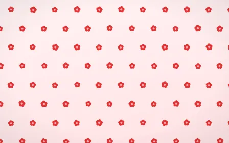 Crimson Blooms — light red and white floral background