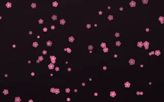 Flamingo Noir Blooms — dark pink and black floral background