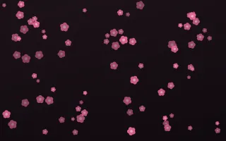 Flamingo Noir Blooms II — dark pink and black floral background, variation II