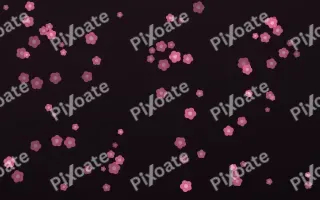 Flamingo Noir Blooms II — dark pink and black floral background, variation II