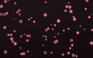 Flamingo Noir Blooms III — dark pink and black floral background, variation III