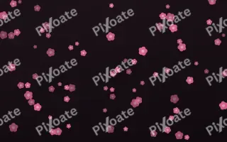 Flamingo Noir Blooms III — dark pink and black floral background, variation III