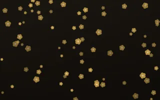 Golden Noir Blooms II — dark gold, yellow and black floral background, variation II