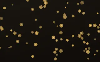 Golden Noir Blooms III — dark gold, yellow and black floral background, variation III