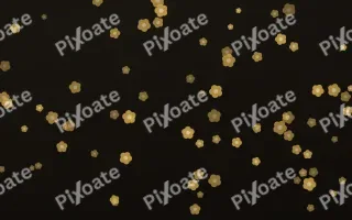 Golden Noir Blooms III — dark gold, yellow and black floral background, variation III