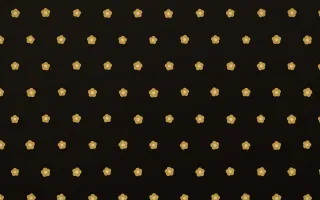 Golden Noir Blooms Tiled — dark gold, yellow and black floral background