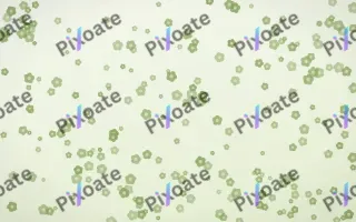 Matcha Latte Blooms Dense II — light green and white floral background, variation II
