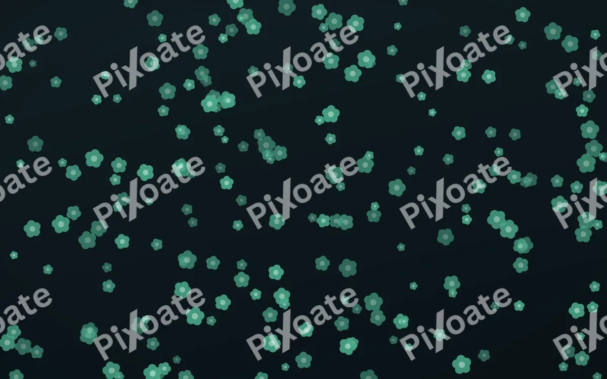 Midnight Garden Blooms Dense — dark green and black floral background