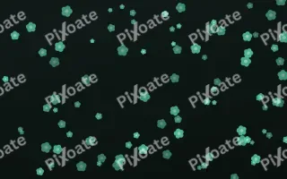 Mint Noir Blooms II — dark green and black floral background, variation II