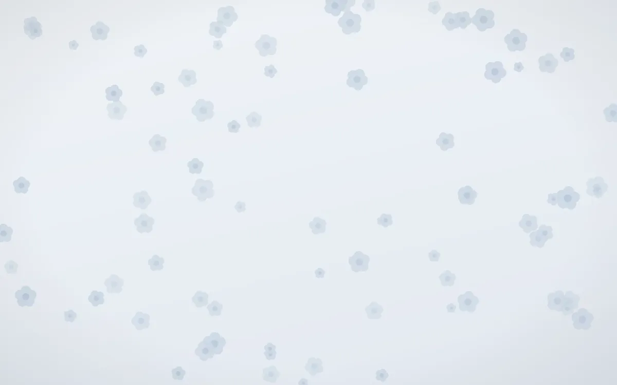 Mist Blue Blooms — light blue and white floral background