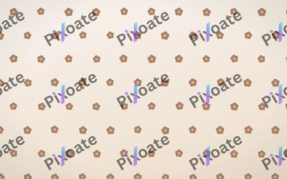 Mocha Milk Blooms Tiled — light orange and white floral background