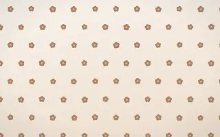 Mocha Milk Blooms Tiled — light orange and white floral background
