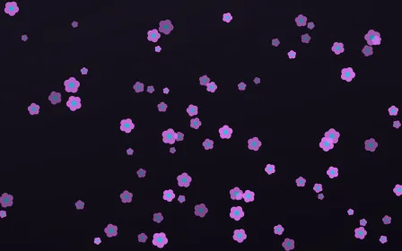 Neon Noir Blooms — dark purple, teal and black floral background
