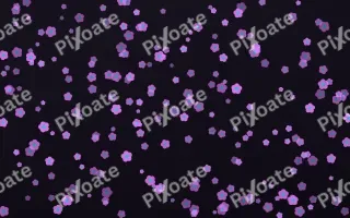 Neon Noir Blooms Dense III — dark purple, teal and black floral background, variation III