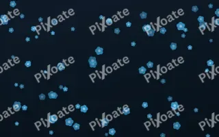 Ocean Ink Blooms III — dark blue floral background, variation III