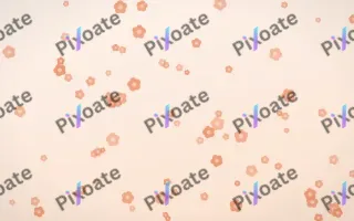 Peach Fuzz Blooms — light orange and white floral background