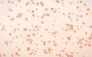 Peach Fuzz Blooms Dense — light orange and white floral background