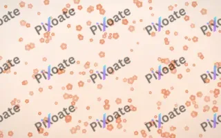 Peach Fuzz Blooms Dense — light orange and white floral background