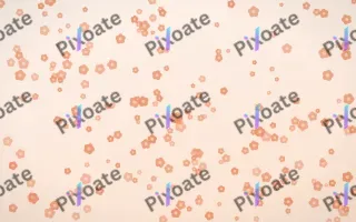 Peach Fuzz Blooms Dense II — light orange and white floral background, variation II