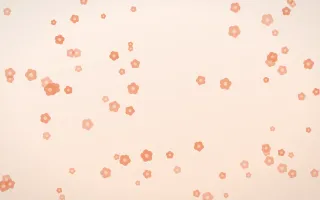 Peach Fuzz Blooms II — light orange and white floral background, variation II