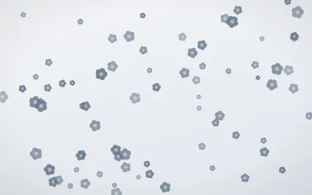 Slate Mist Blooms — light blue and white floral background