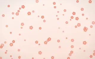 Sorbet Blooms — light red, orange and white floral background