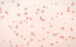 Sorbet Blooms II — light red, orange and white floral background, variation II