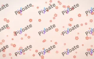 Sorbet Blooms III — light red, orange and white floral background, variation III