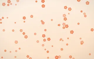 Sunset Pop Blooms II — light orange and beige floral background, variation II