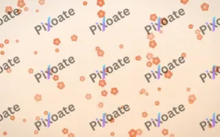 Sunset Pop Blooms II — light orange and beige floral background, variation II