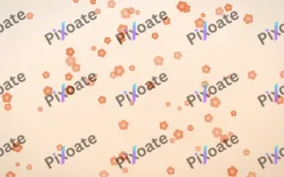 Sunset Pop Blooms III — light orange and beige floral background, variation III