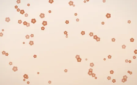 Terracotta Blooms — light orange and beige floral background