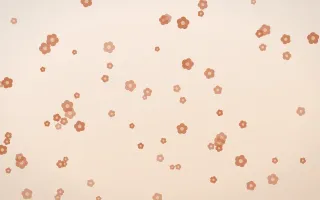 Terracotta Blooms II — light orange and beige floral background, variation II