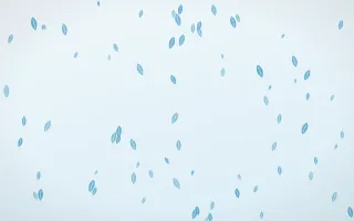 Arctic Frost Leaves — light blue and white floral background