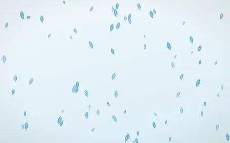 Arctic Frost Leaves — light blue and white floral background