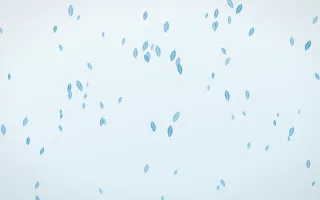 Arctic Frost Leaves II — light blue and white floral background, variation II