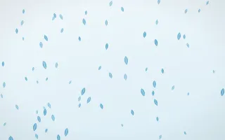 Arctic Frost Leaves III — light blue and white floral background, variation III