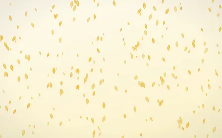 Buttercream Leaves Dense — light gold, yellow and white floral background