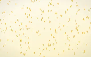 Buttercream Leaves Dense III — light gold, yellow and white floral background, variation III