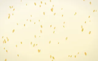 Buttercream Leaves III — light gold, yellow and white floral background, variation III