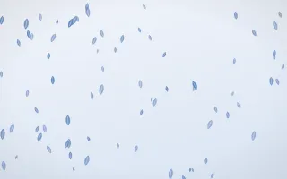Denim Day Leaves III — light blue and white floral background, variation III