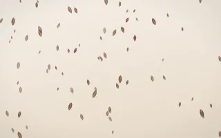 Espresso Leaves — light brown, orange and beige floral background