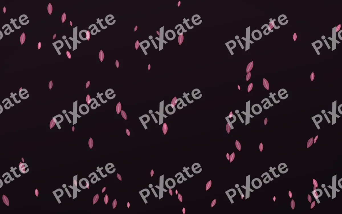 Flamingo Noir Leaves — dark pink and black floral background