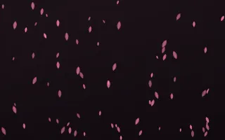 Flamingo Noir Leaves — dark pink and black floral background