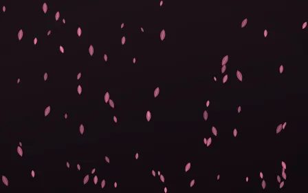 Flamingo Noir Leaves — dark pink and black floral background